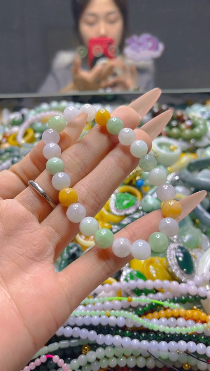 颈饰未镶嵌翡翠7MM