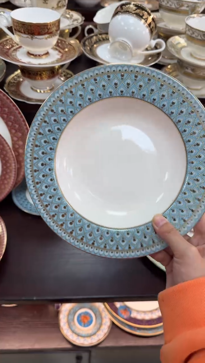 【闪购商品】瓷片8.5英寸草帽盘福利款 微瑕