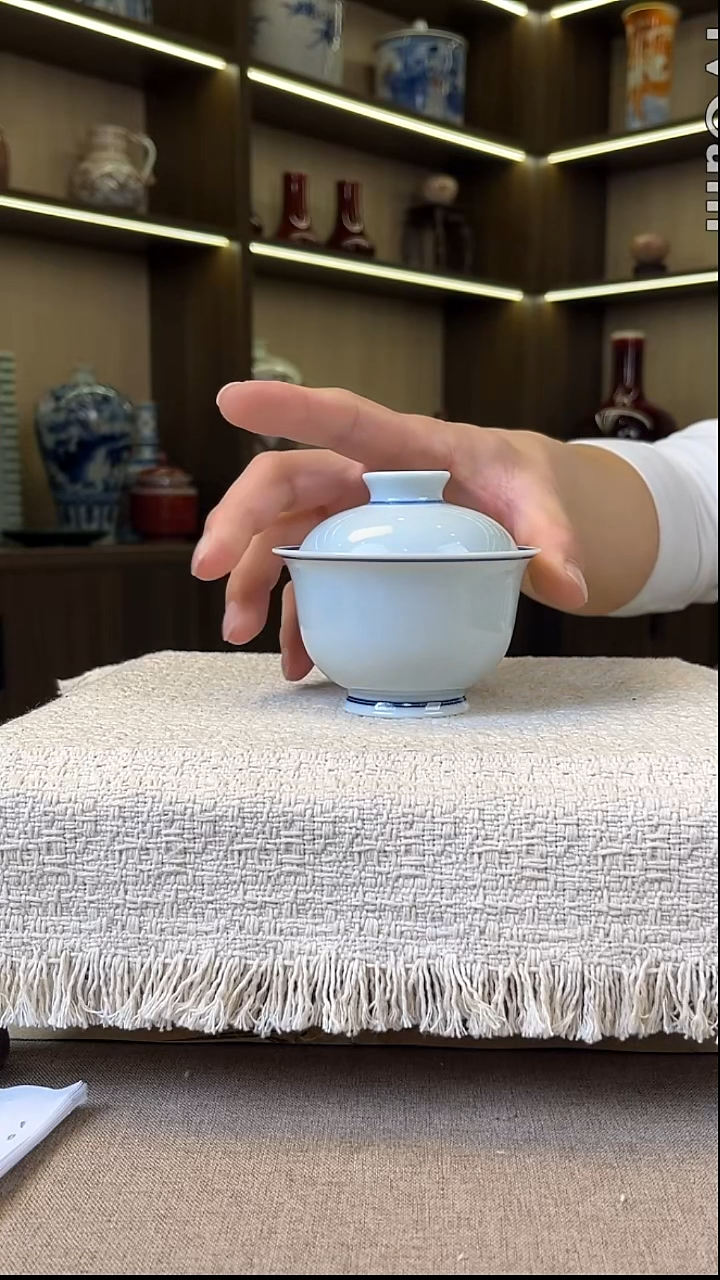 瓷片景德镇毛仔柴窑杯