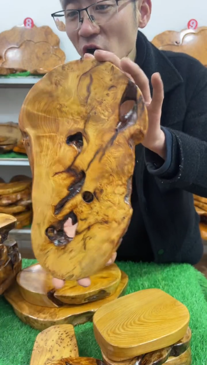 【闪购商品】四川香杉枯木榴茶盘