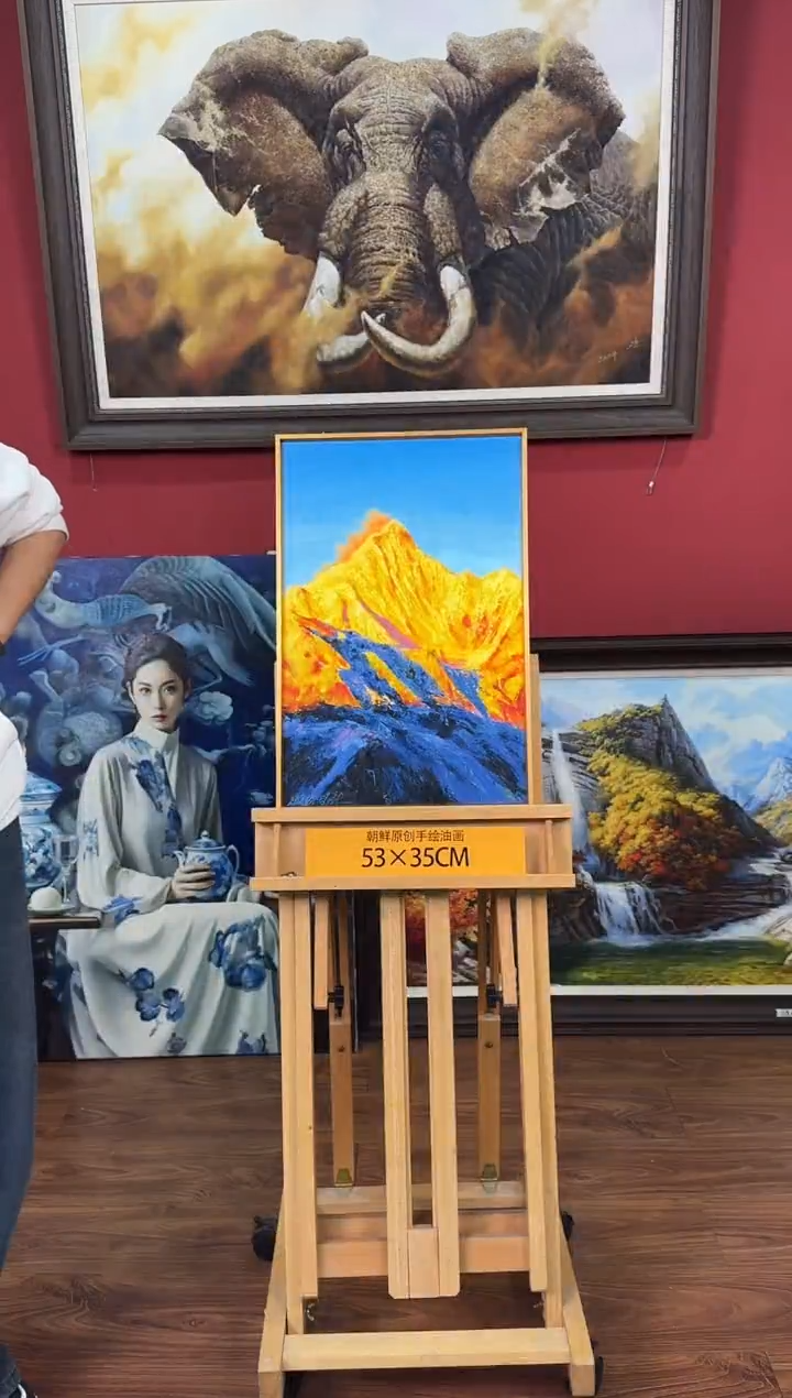 油画【93号】约53*35cm丨朝鲜原创纯手绘孤品油画丨顺丰包邮 