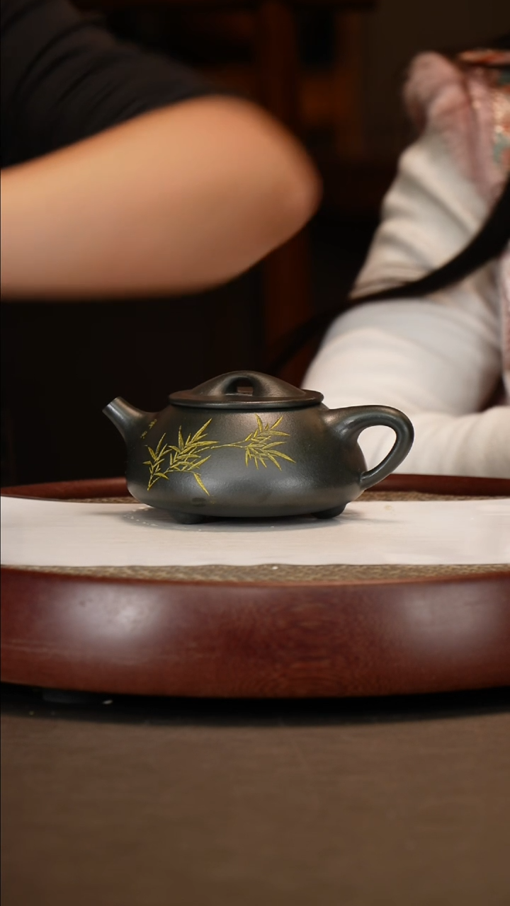 【闪购商品】紫砂茶壶老天青景舟石瓢