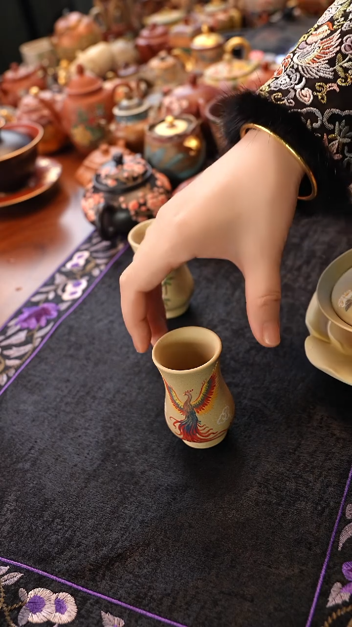 茶壶紫砂本绿 凤凰 闻香杯