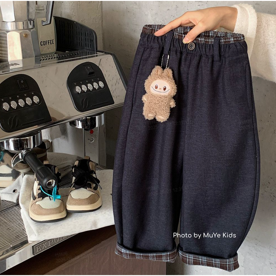 【佐木童品】儿童冬季韩版奥粒绒休闲裤MY8168