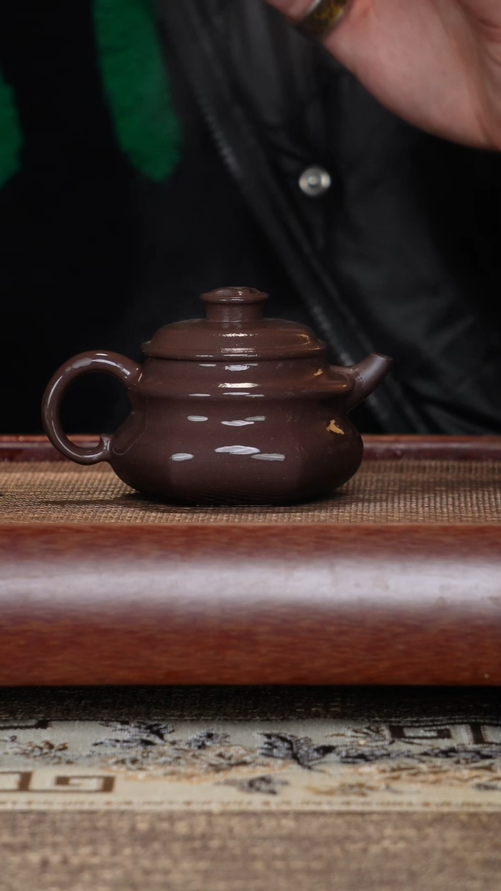 【闪购商品】紫砂茶壶福牛天青半手工