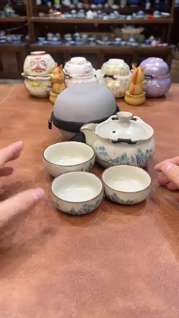 真的很便宜会开片的旅行茶具·5