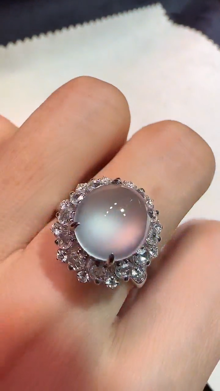 【闪购商品】翡翠戒指18K金镶嵌戒指