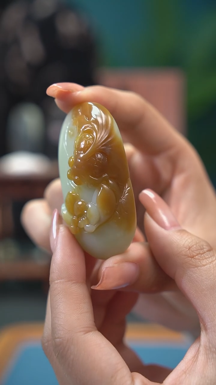 【闪购商品】和田玉吊坠(不含链)未镶嵌鱼