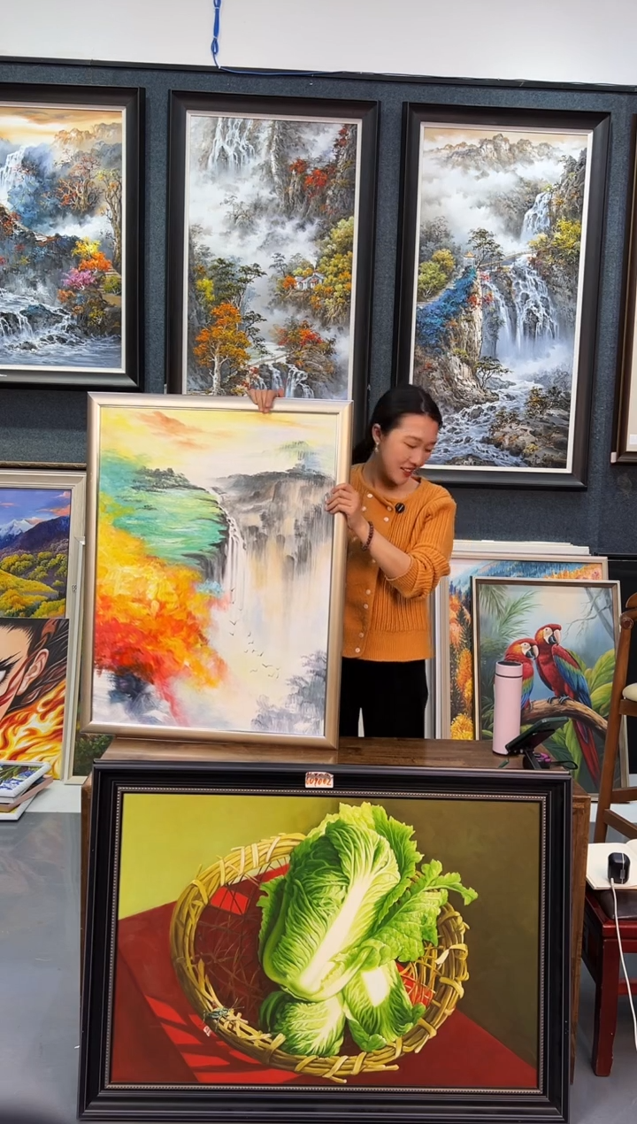 【闪购商品】油画104号  60*80 山水-手绘油画