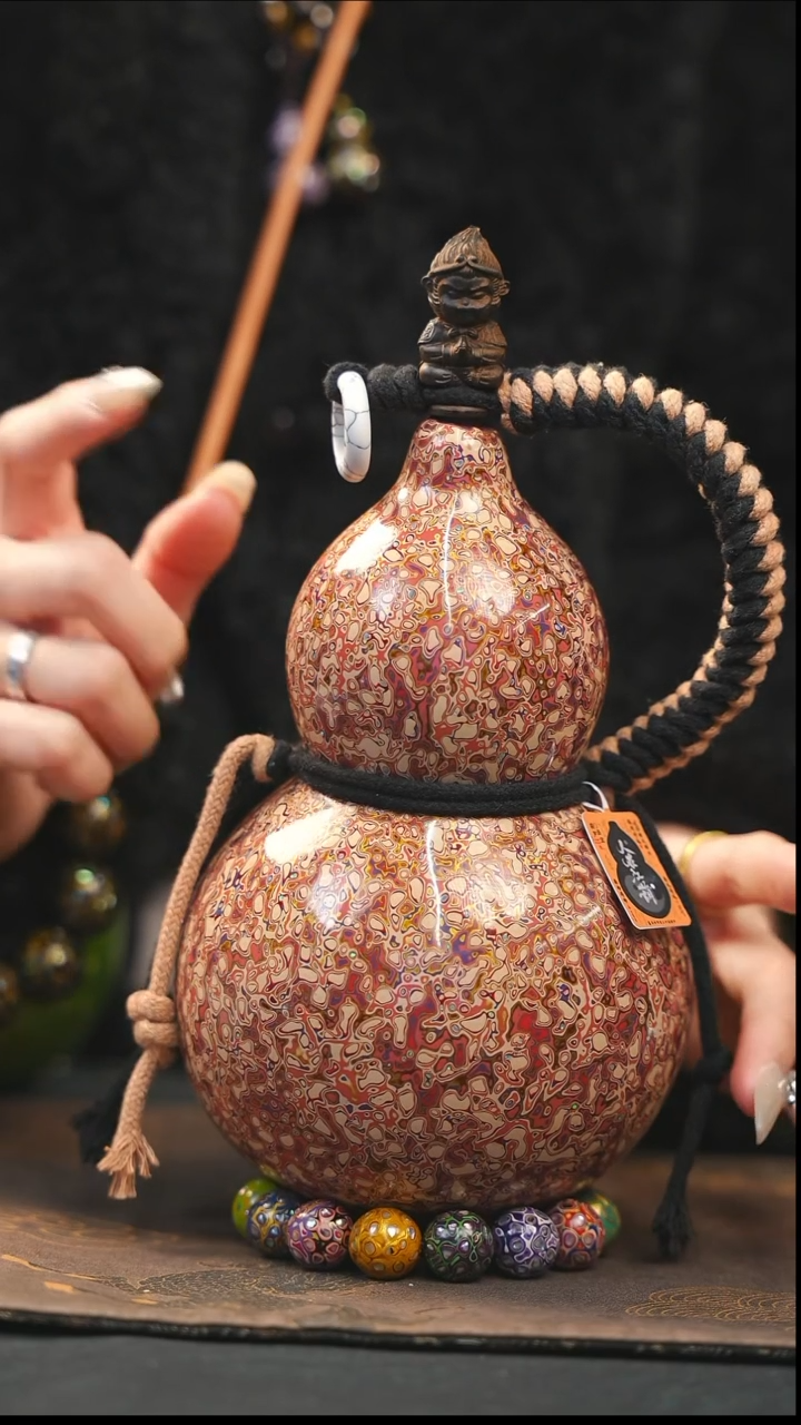 【闪购商品】XK231漆艺酒葫芦不包手串及旋转底座