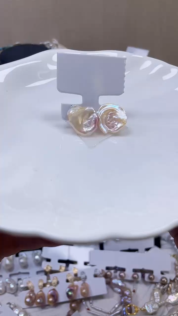 未镶嵌耳饰淡水珍珠【纯恬饰品】