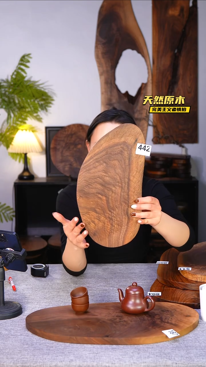 木北美黑胡桃原木.干裂疤结不属于商品质量问题完美主义者慎拍