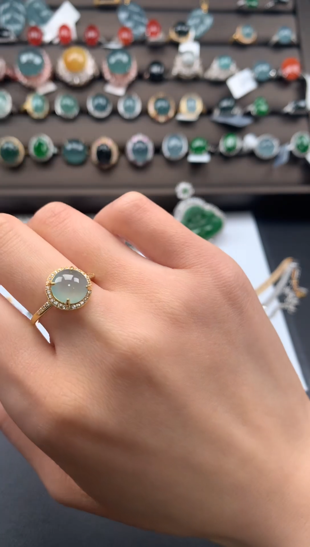 【闪购商品】翡翠戒指银S925镶嵌312321312