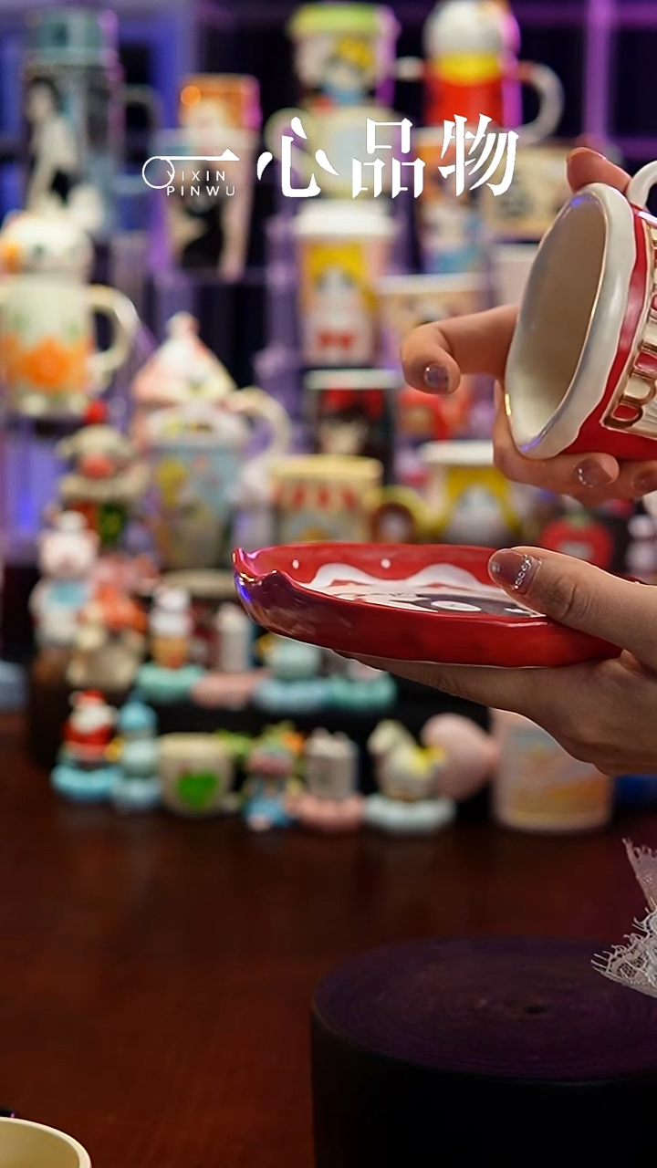 杯子瓷A247景德镇手工手绘杯子摆件