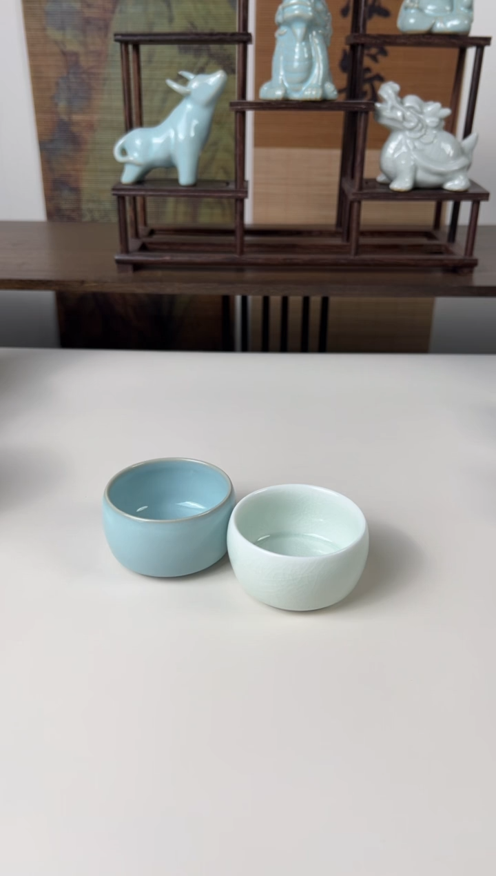 【闪购商品】杯珑匠玉青圈足悟道杯