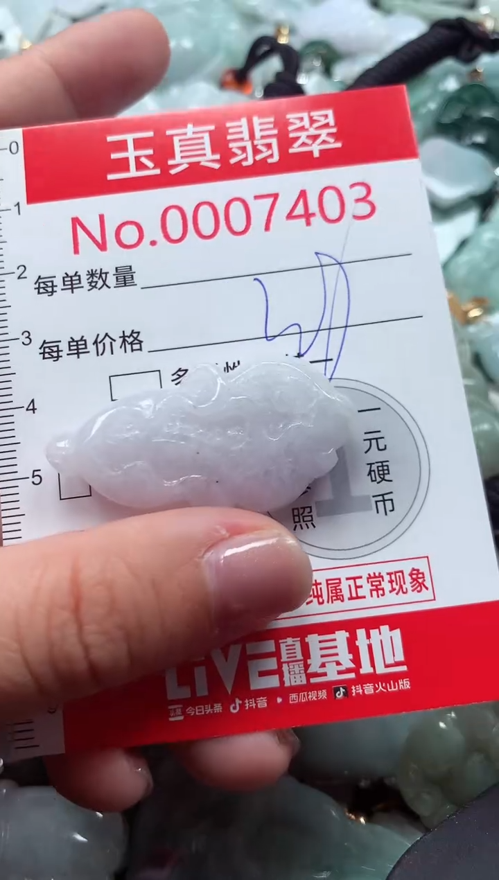 吊坠(不含链)未镶嵌翡翠7403