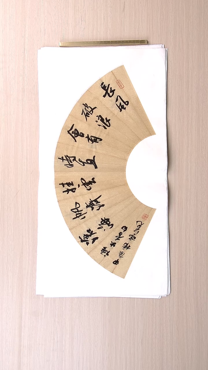 书法杨瑞宽 河南南阳68*34 扇面