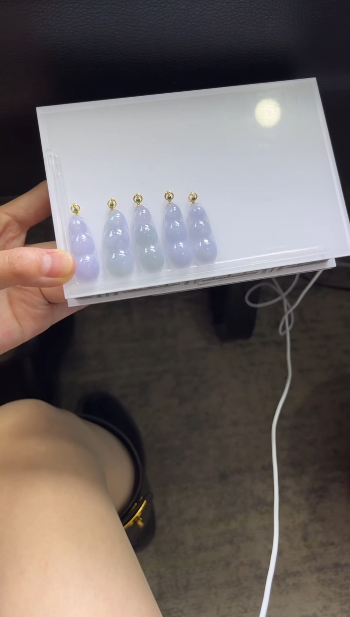 【闪购商品】翡翠颈饰18K金镶嵌A376/多样性发一件/配绳子