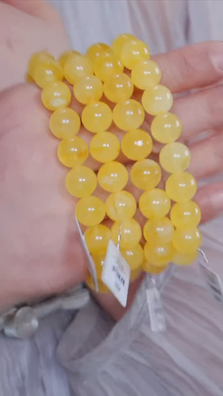 未镶嵌蜜蜡手链37【】多样性发一珠径10-11