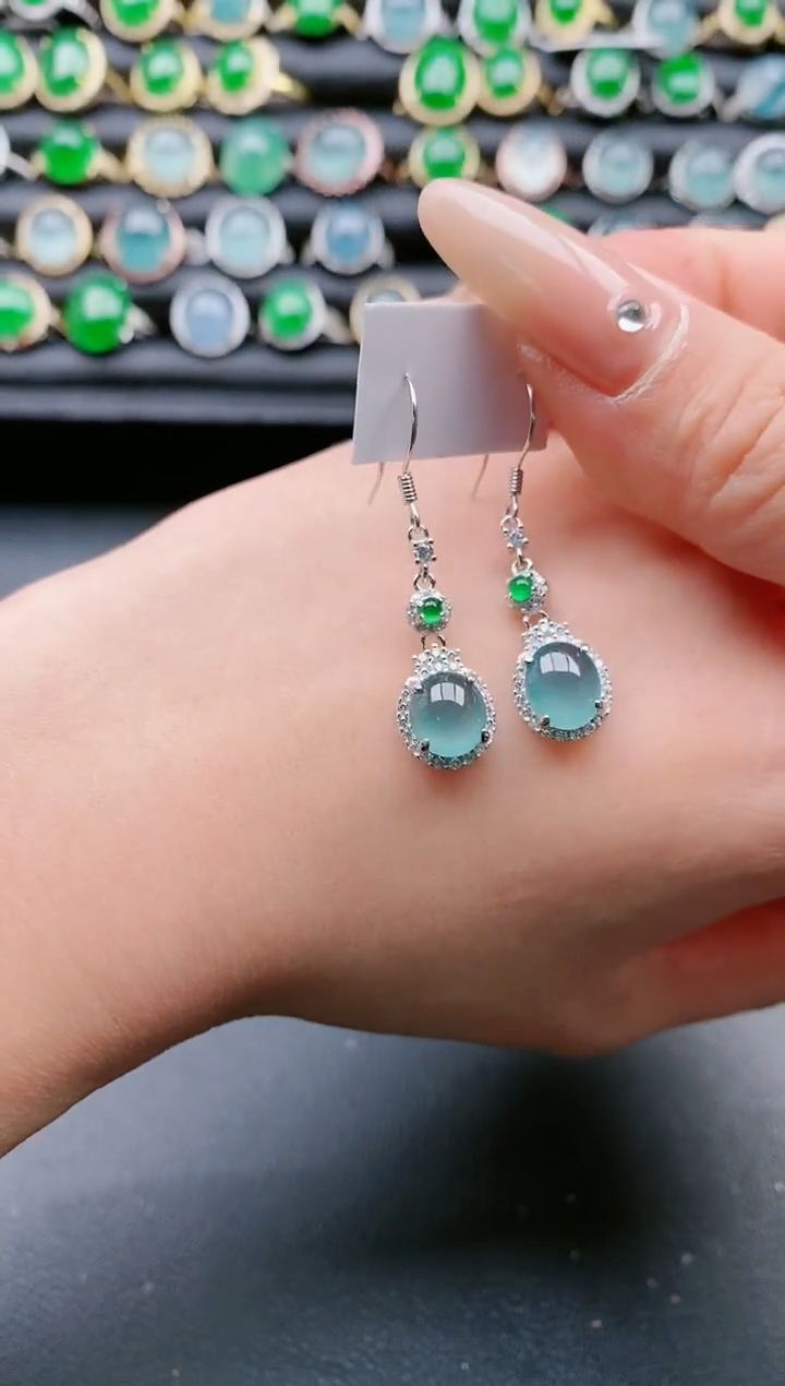 【闪购商品】翡翠戒指银S925镶嵌11111