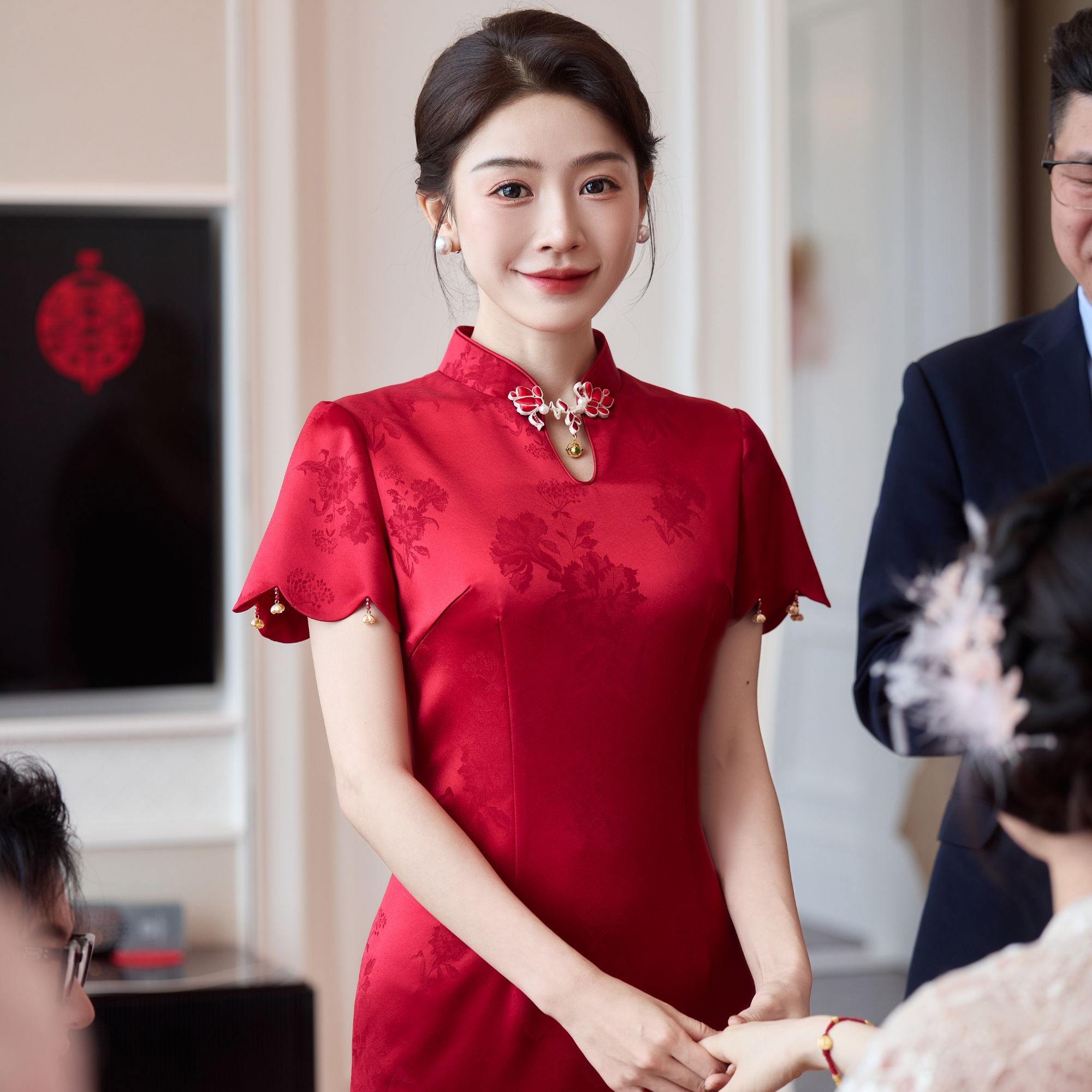 锋悦屿【筱棠】妈妈婚宴装高定礼服2025新款高端显气质减龄日常旗袍