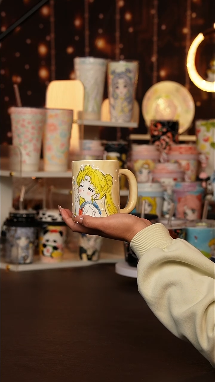（玉泥）景德镇手工手绘文创陶瓷杯