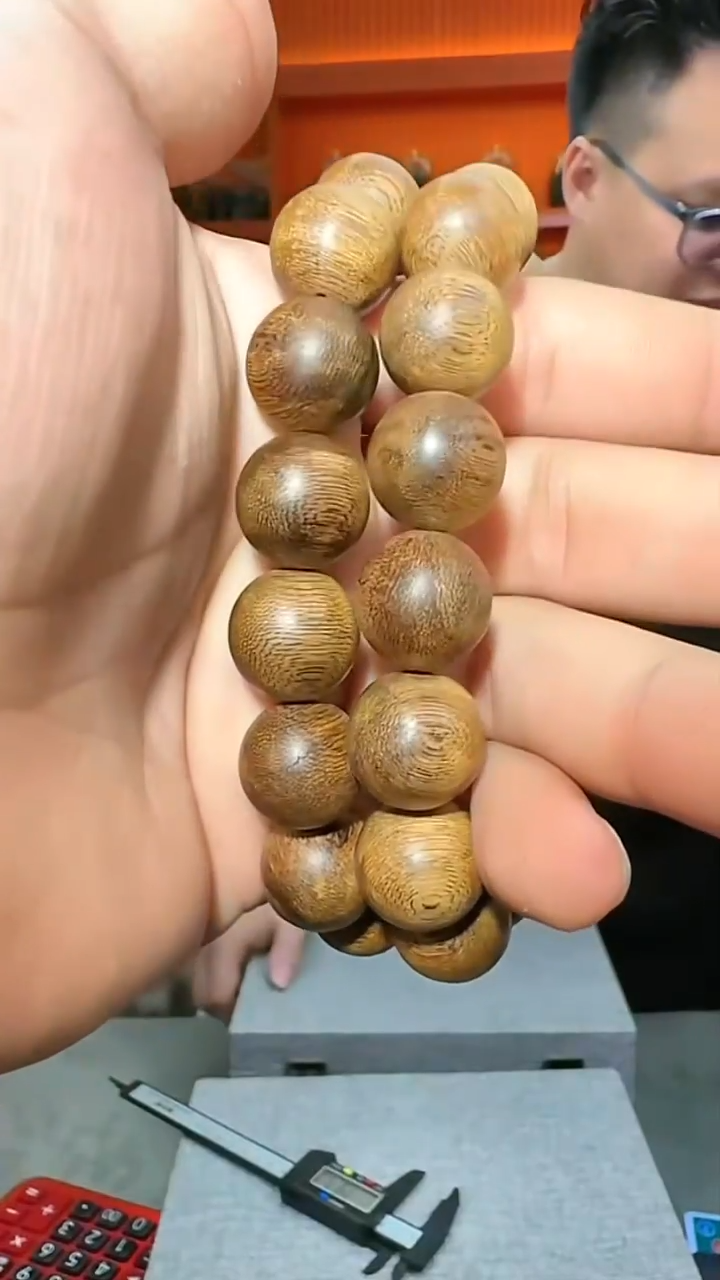 沉香手串133号单圈红土1.4多样性发一