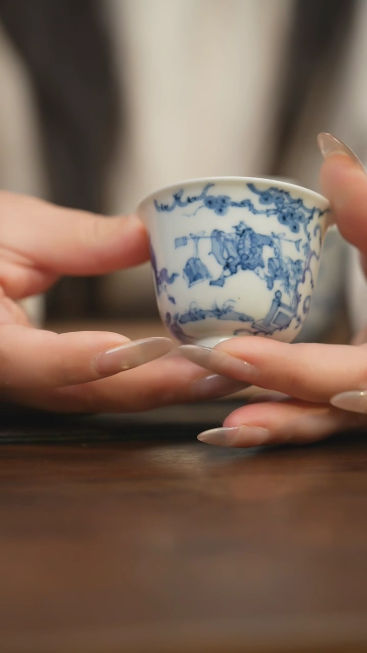 【闪购商品】杯柴窑青花破价福利