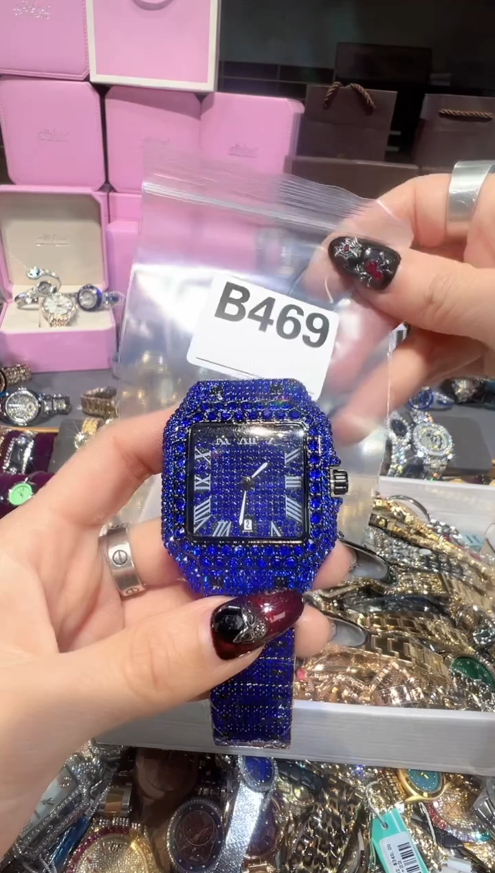 石英机芯不锈钢不锈钢直播定闪专用