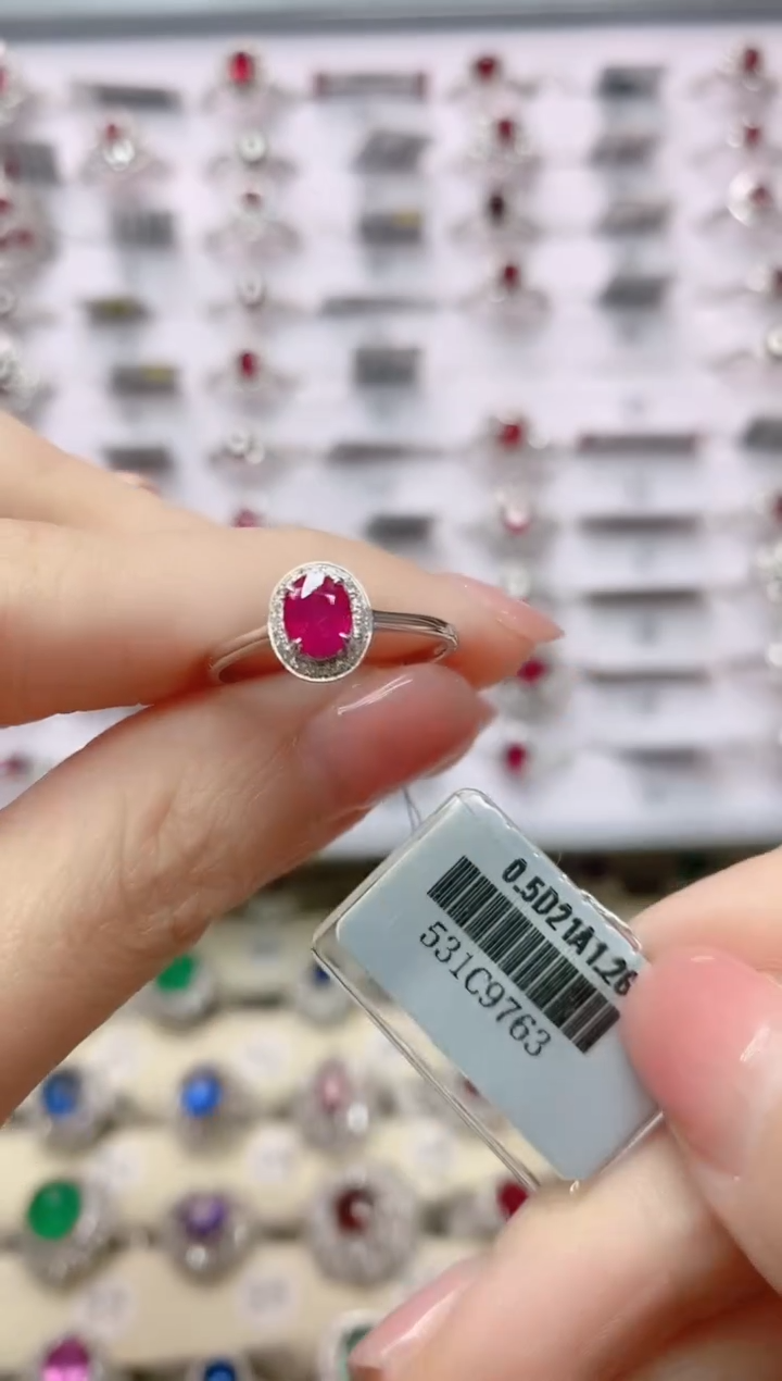 【闪购商品】红宝石18K金戒指18K金镶嵌1