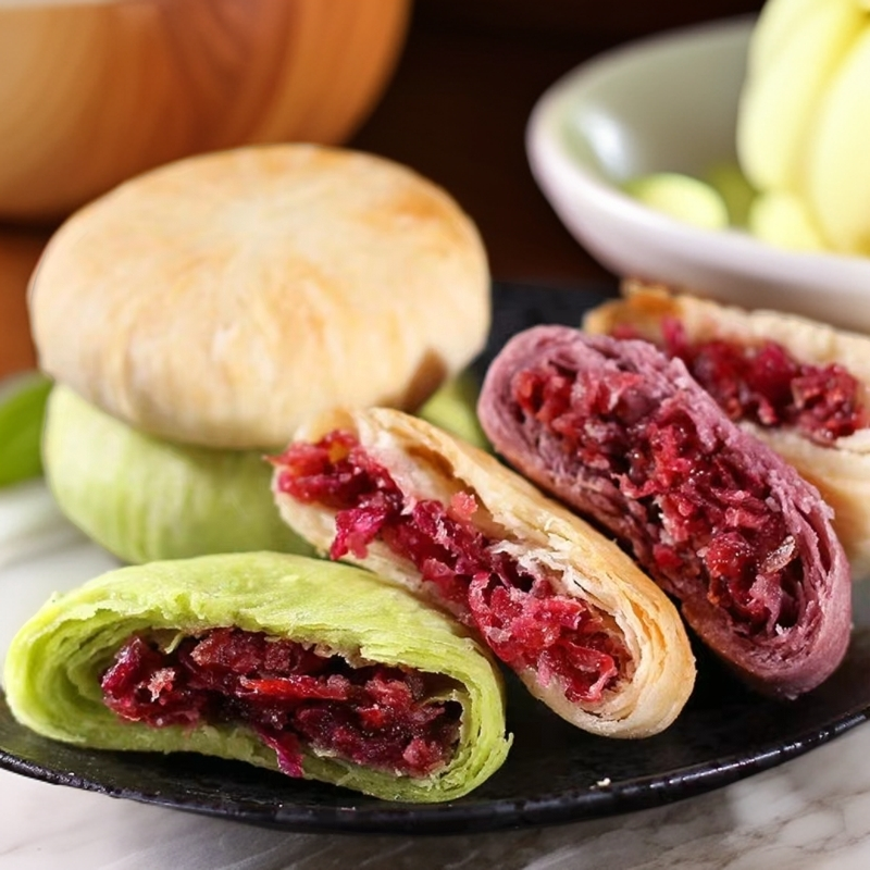 鲜花饼云南玫瑰饼糕点特产零食甜品小吃早餐面包饼干优品