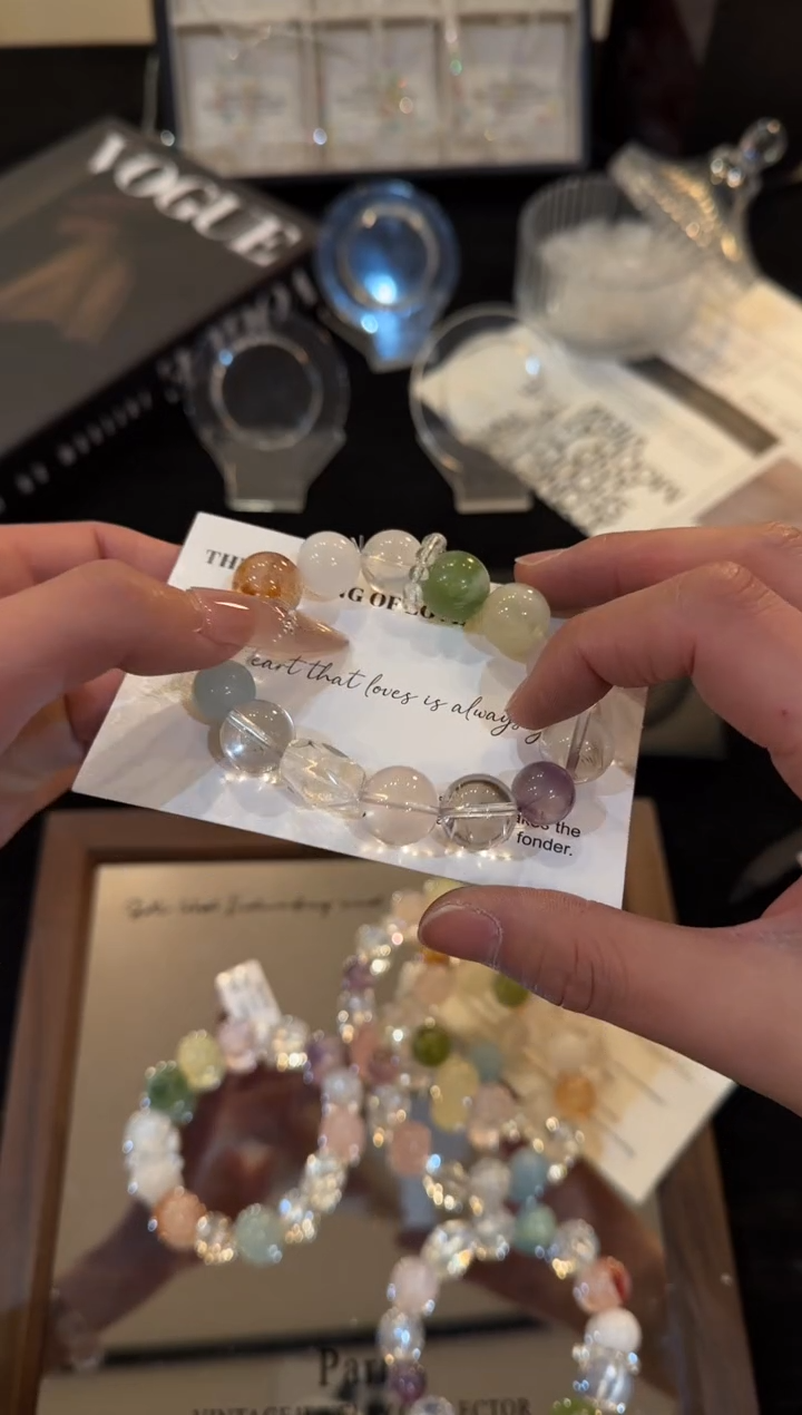 合金手链水晶冰淇淋多宝x2455