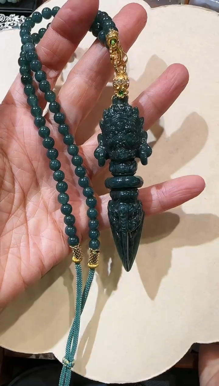 【闪购商品】翡翠颈饰未镶嵌国风