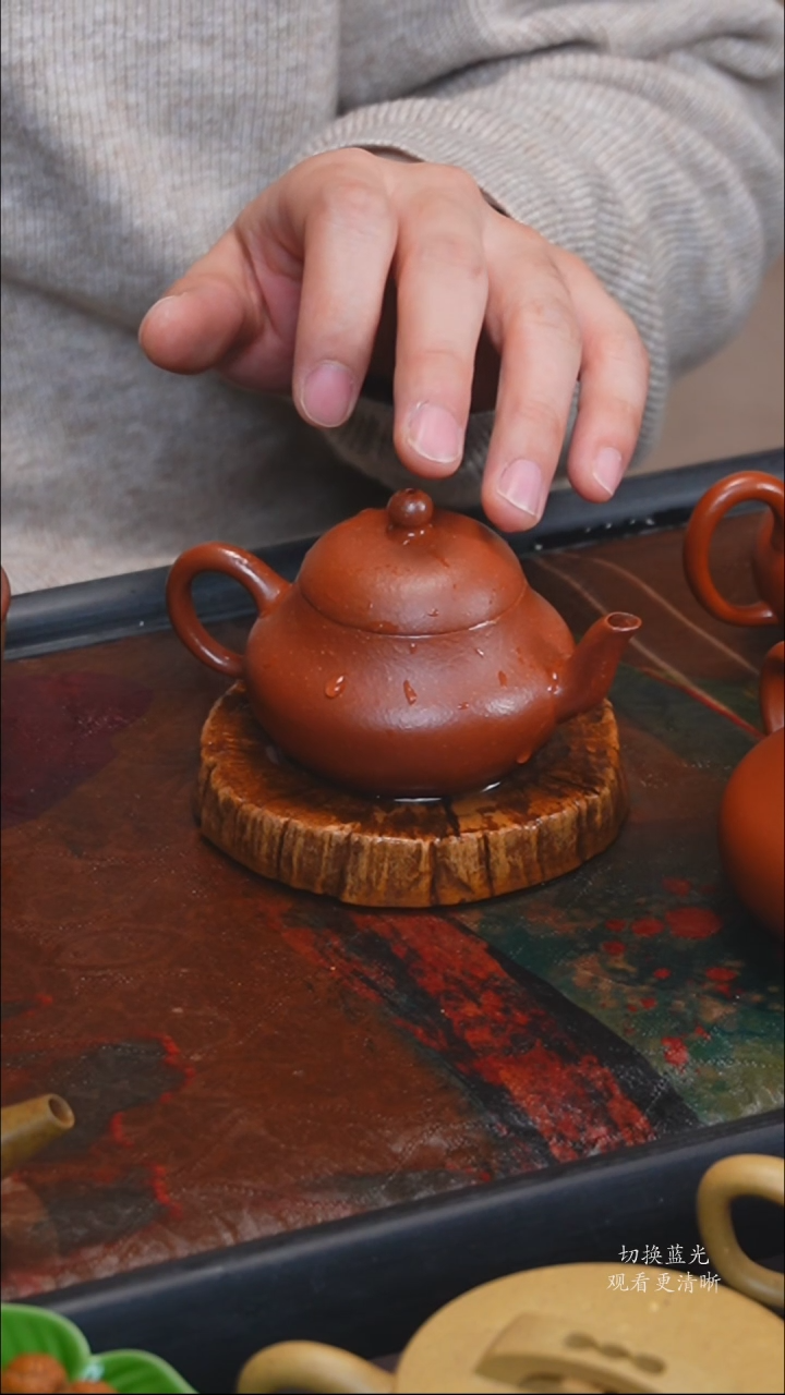 【闪购商品】紫砂茶壶红降坡|小君德|120CC