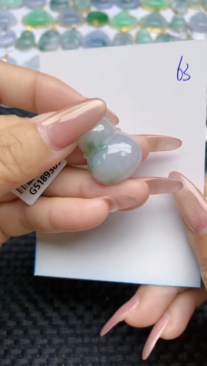 【闪购商品】翡翠颈饰18K金镶嵌天然A货翡翠 63