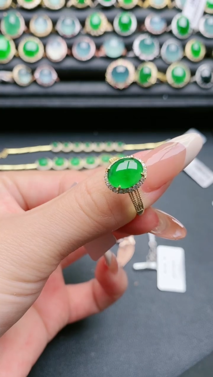 【闪购商品】翡翠戒指银S925镶嵌1111111111
