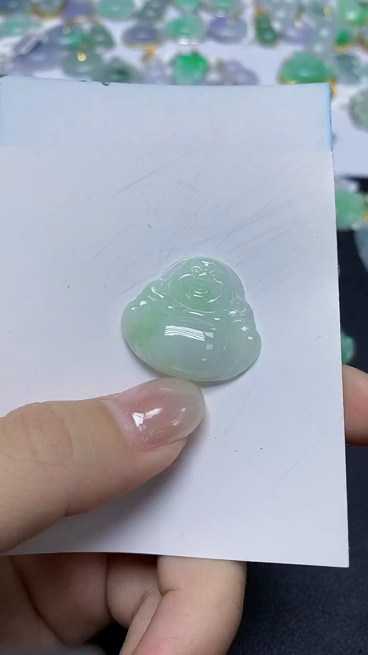 翡翠未镶嵌颈饰天然缅甸翡翠A货