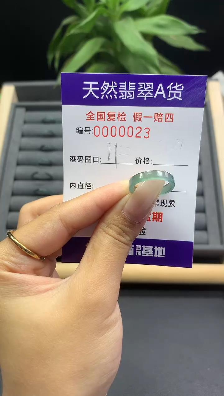 未镶嵌戒指翡翠天然  0023