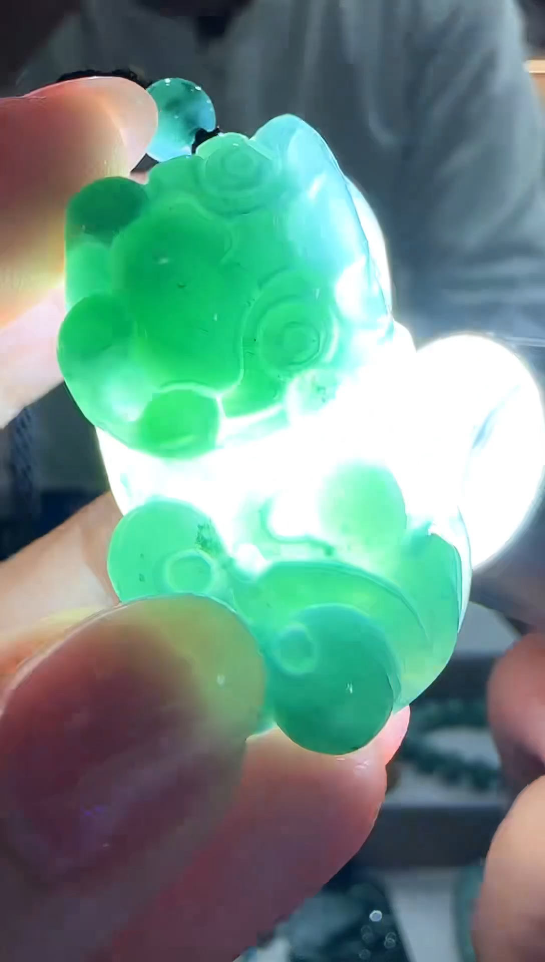 颈饰未镶嵌翡翠 多样性发其一   貔貅 