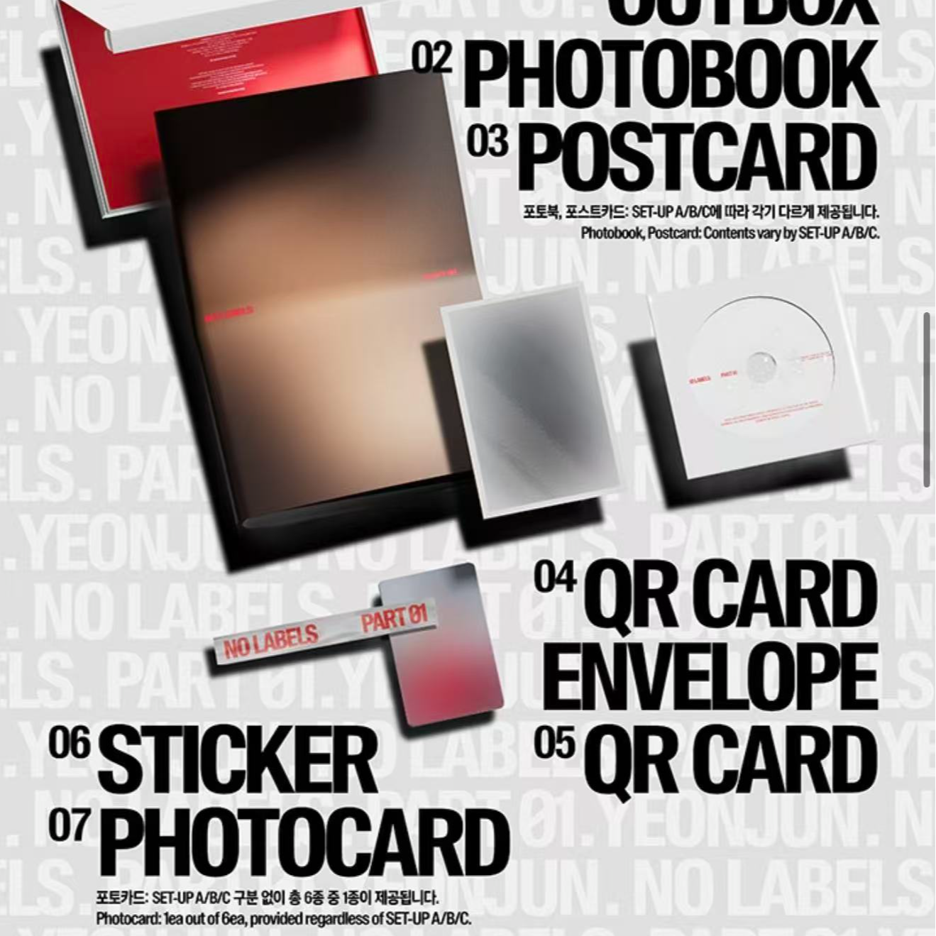 【 现货非偏远包邮】崔然竣solo迷你1 NO LABELS PART 01专辑合集