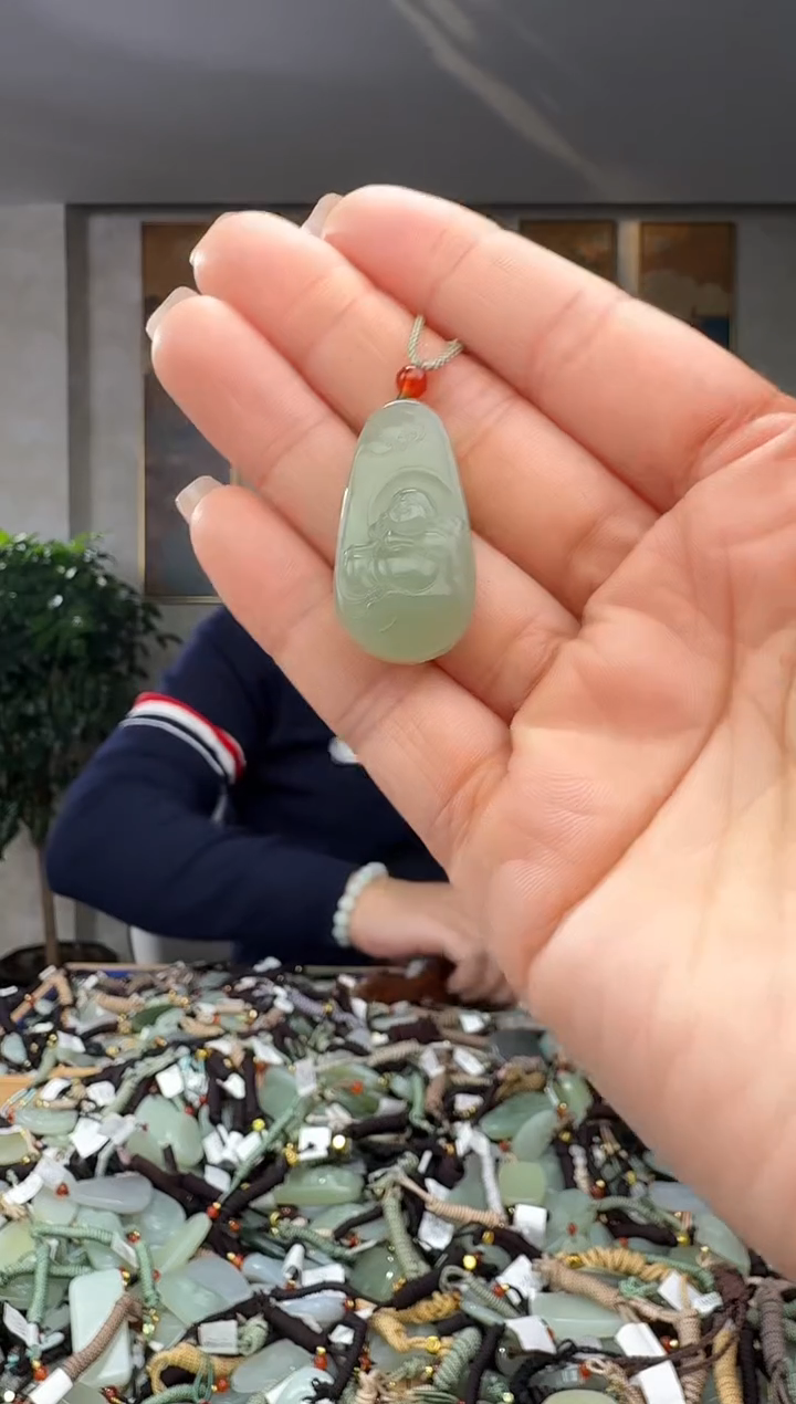 颈饰未镶嵌和田玉拍一发一多样性发货