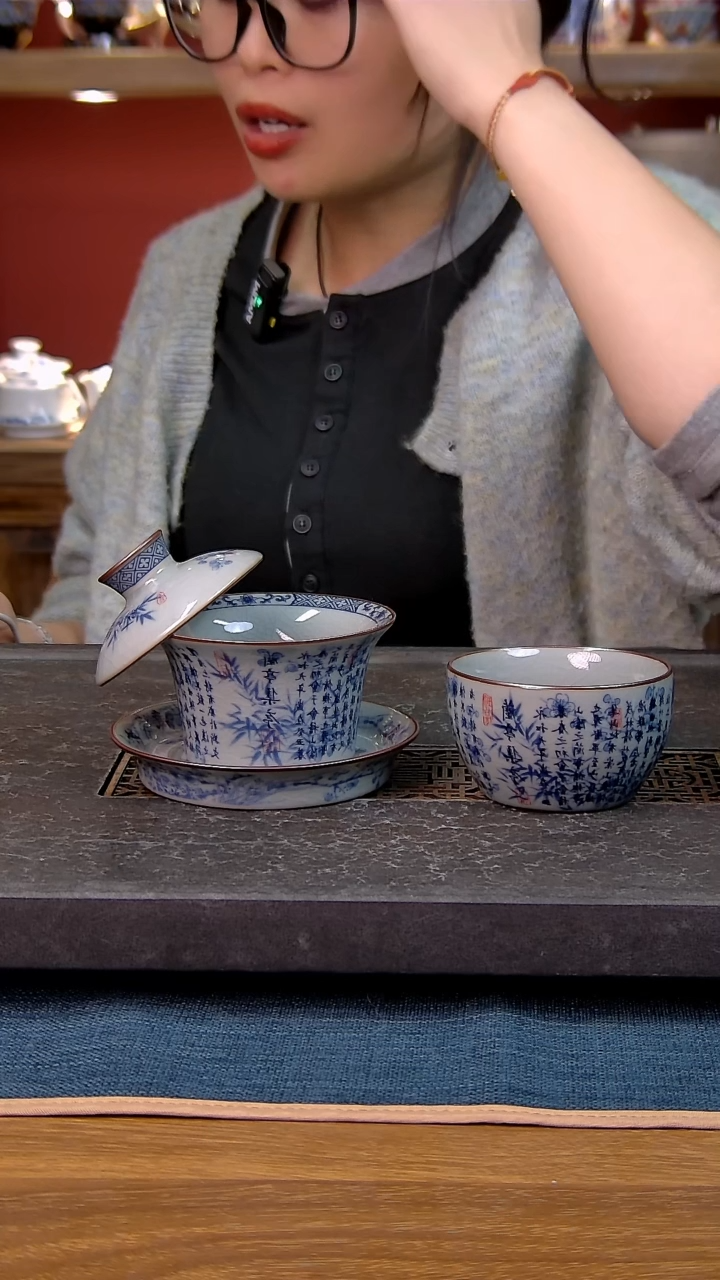 简装家用款2件套 老陶泥开片纹陶瓷茶具