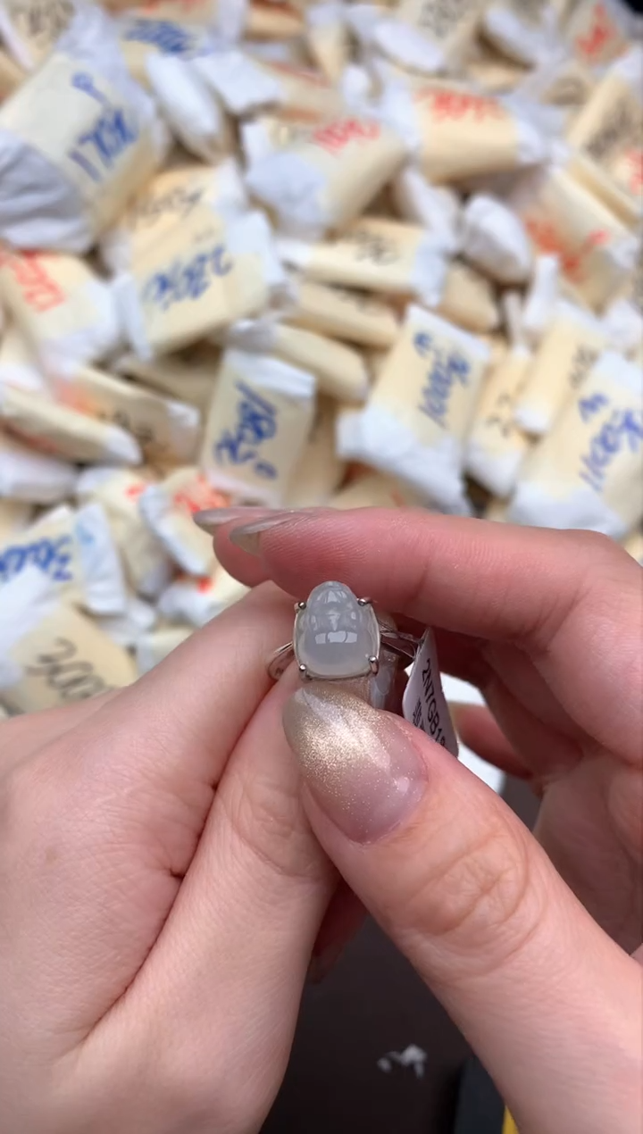 【闪购商品】翡翠戒指银S925镶嵌一