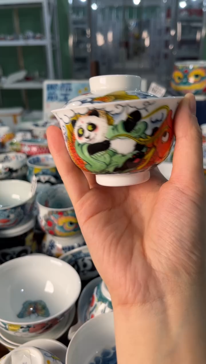 陶瓷昨明景德镇陶瓷：盖碗