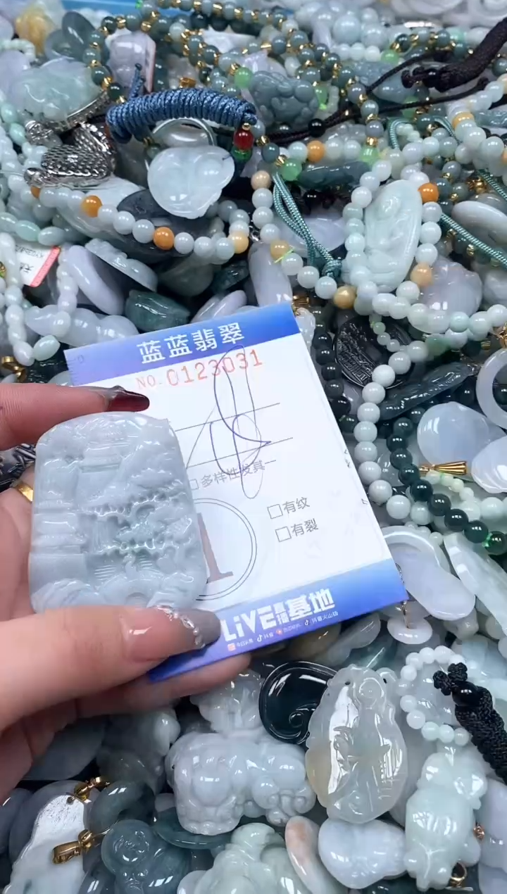 【闪购商品】翡翠颈饰未镶嵌闪购0123031多样性发其一