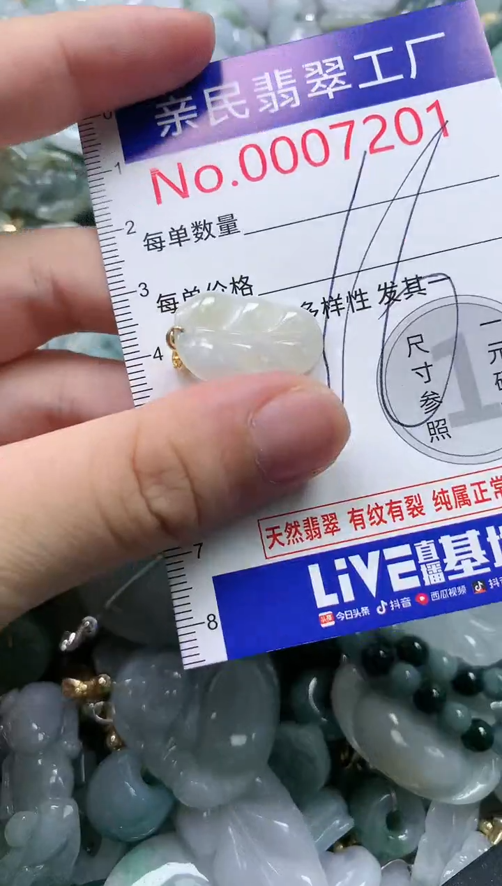 翡翠未镶嵌吊坠(不含链)7201