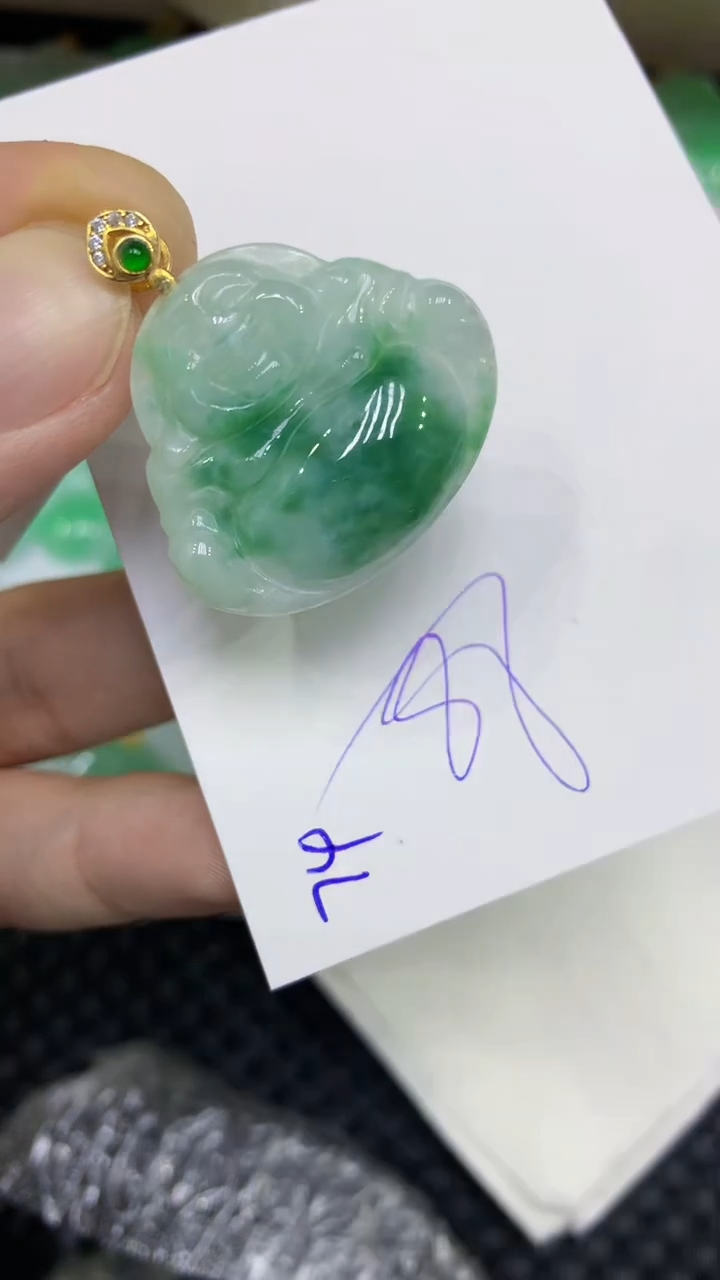 颈饰未镶嵌翡翠缅甸A货翡翠