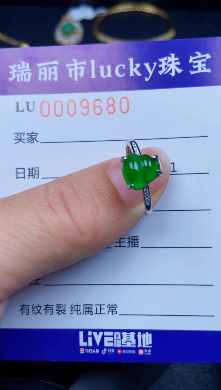 【闪购商品】翡翠颈饰银S925镶嵌9680