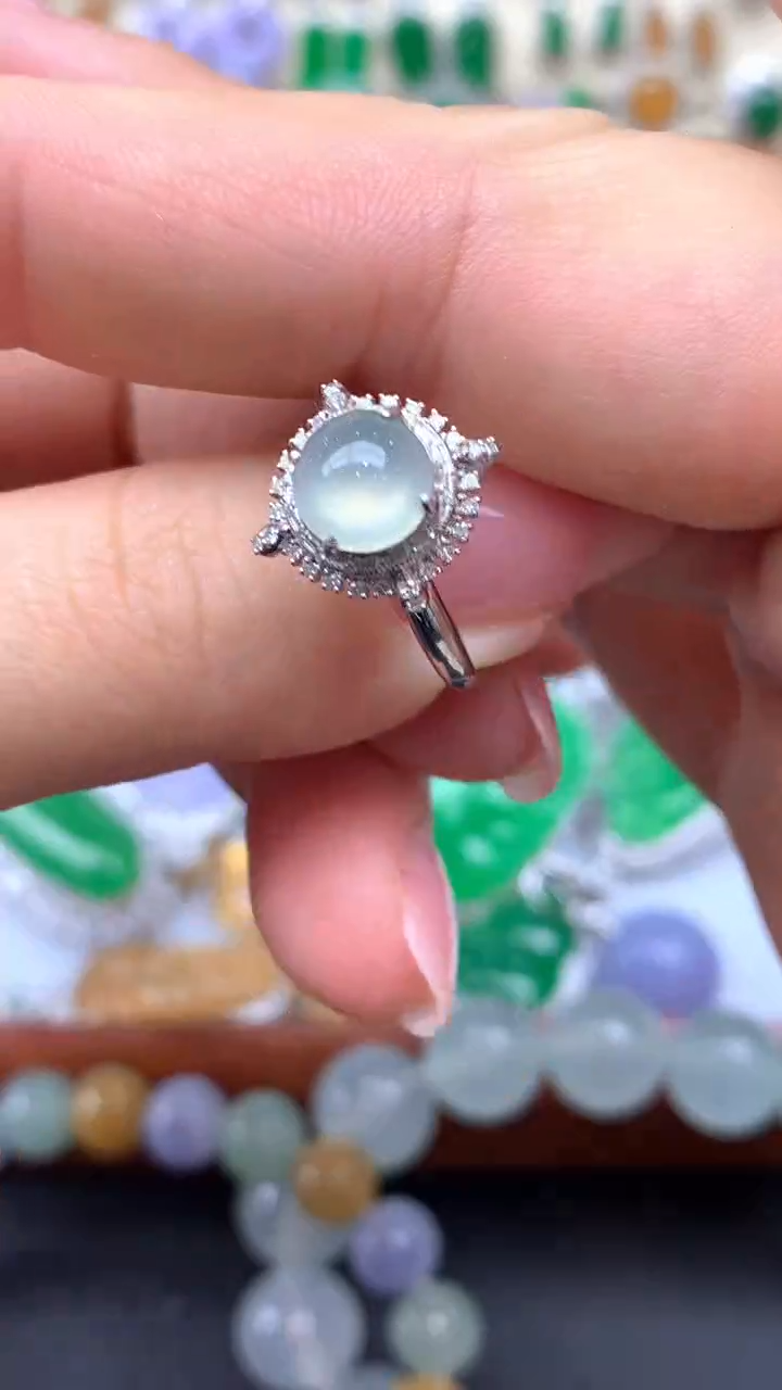 【闪购商品】翡翠戒指18K金镶嵌238-天然翡翠