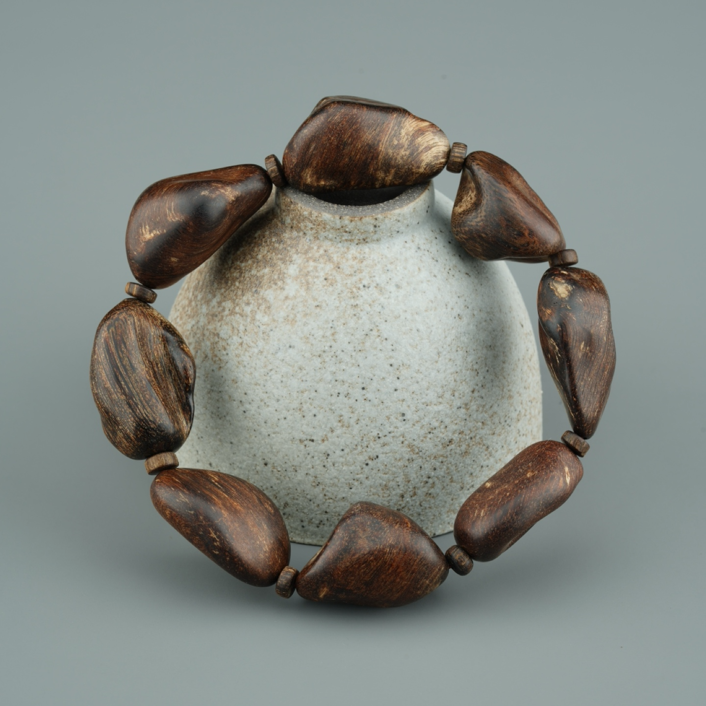 沉香文莱瘤疤随型沉水收藏级沉香手串29.86克